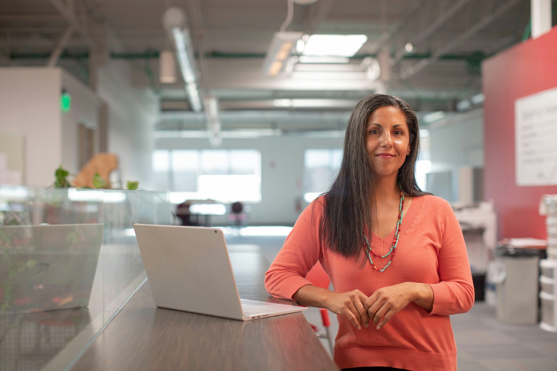 Finance professional working in modern office